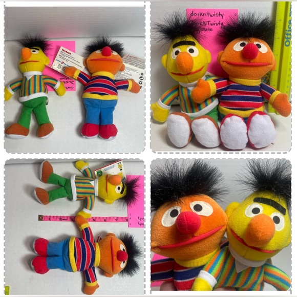 MINT BNWT SESAME STREET BEANS BERT AND ERNIE - Picture 14 of 14